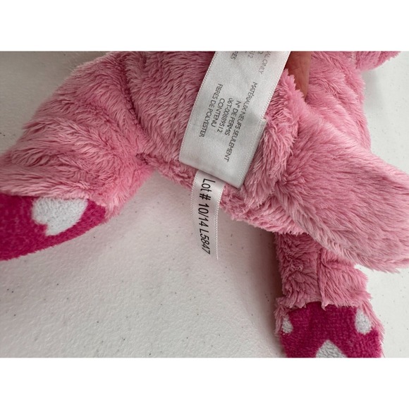 Animal Adventure Pink Plush Puppy Dog Stuffed Toy 10" Valentine Gift Hearts - Picture 5 of 8